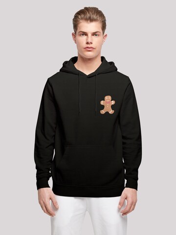 Sweat-shirt 'Gingerbread Lebkuchen' F4NT4STIC en noir : devant