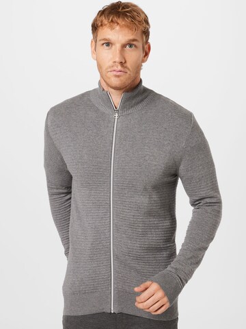 Kronstadt Zip-Up Hoodie in Grey: front