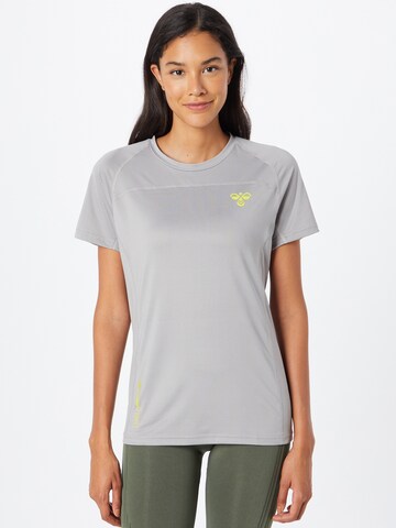T-shirt fonctionnel Hummel en gris : devant