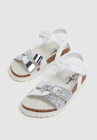 Pepe Jeans Sandale ' BERLIN' in Silber