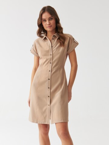 TATUUM Jurk 'FILA' in Beige: voorkant