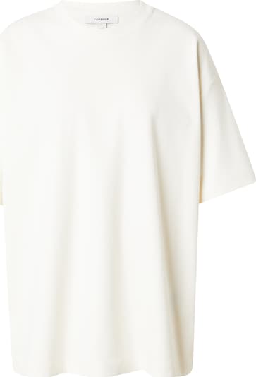 Laisvi marškinėliai 'VICTORIA' iš TOPSHOP, spalva – dramblio kaulo, Prekių apžvalga