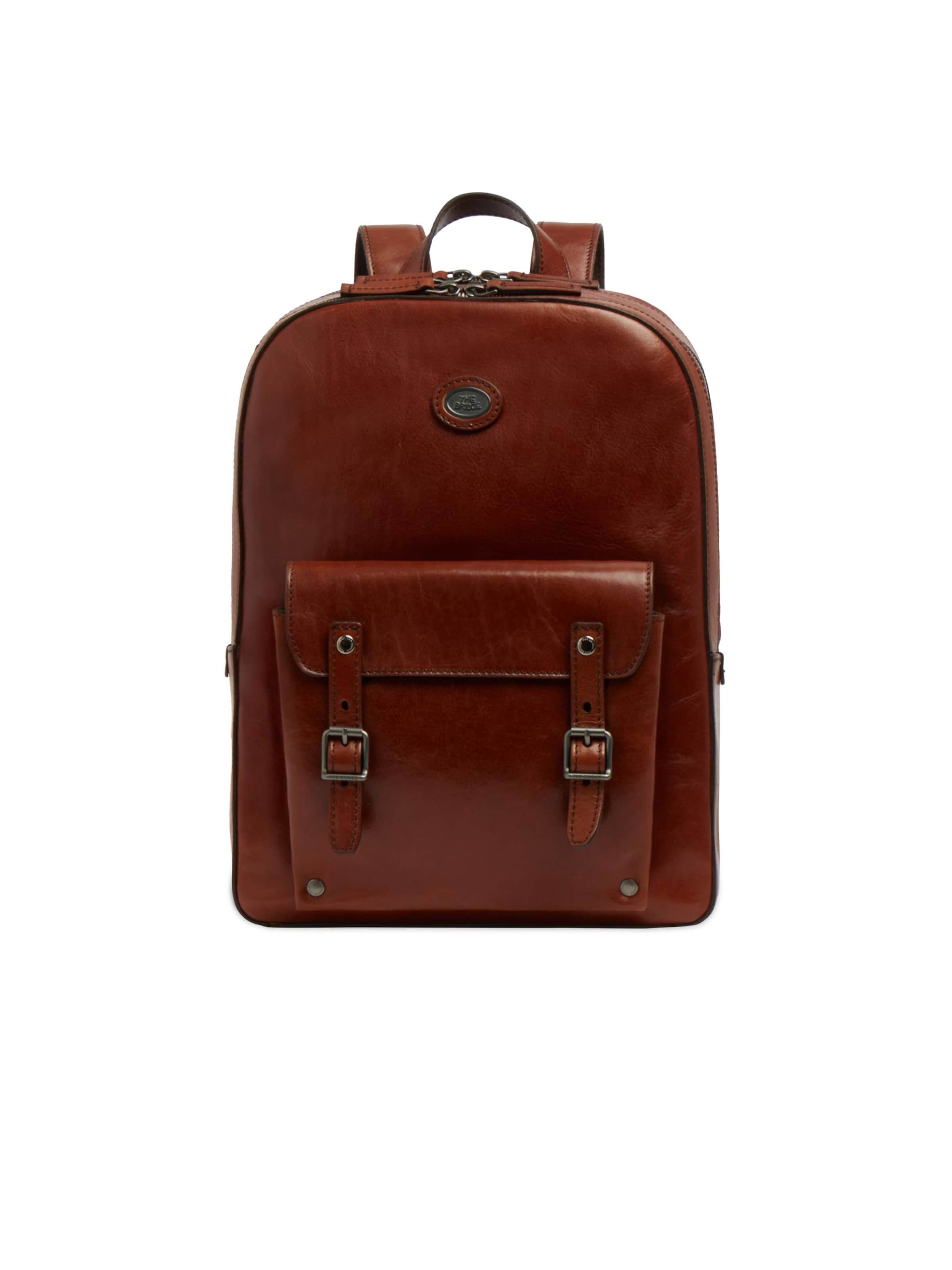 The Bridge Backpack in Brown: front