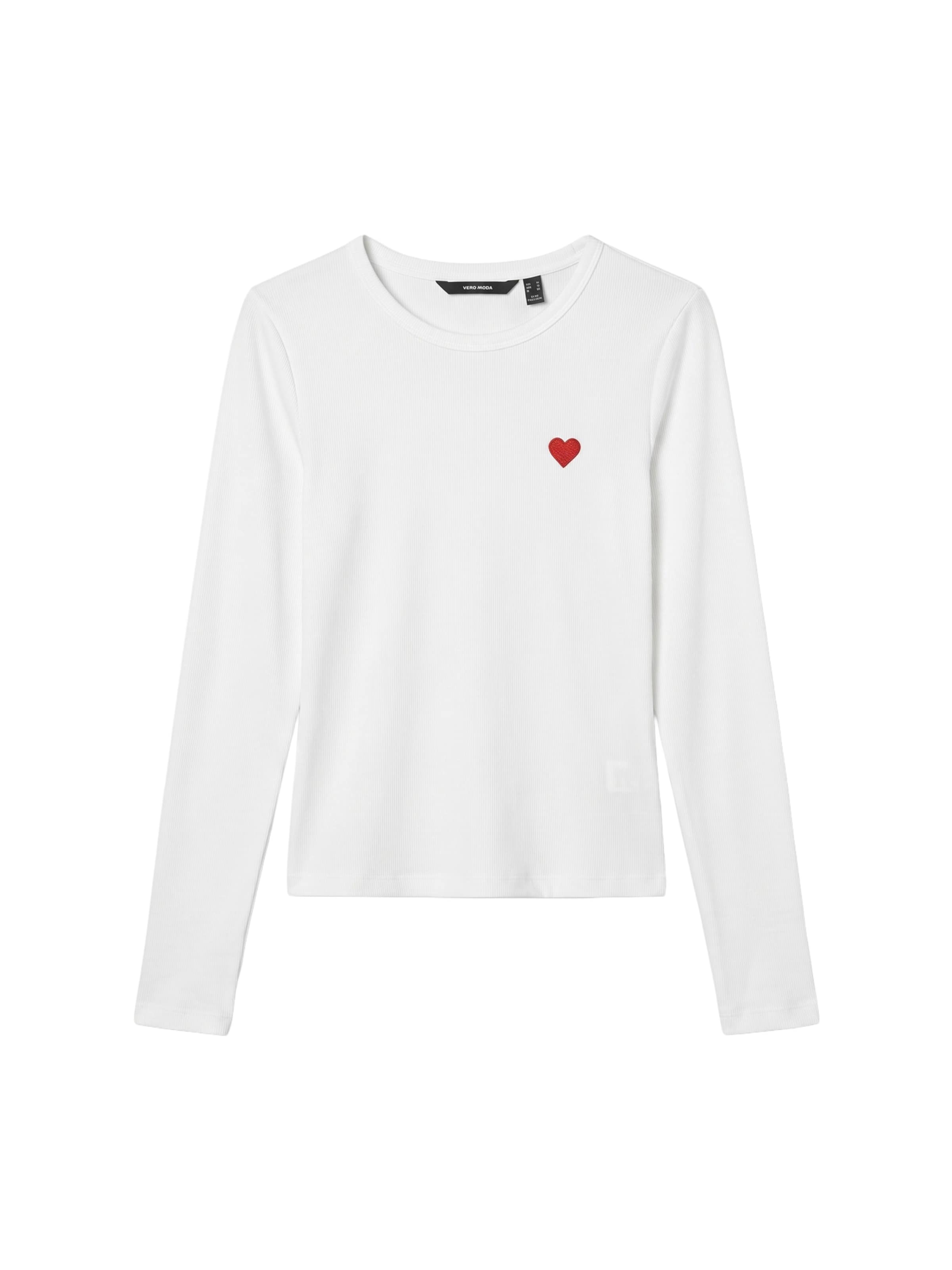 VERO MODA Тениска 'VMCHLOE' в бяло: отпред