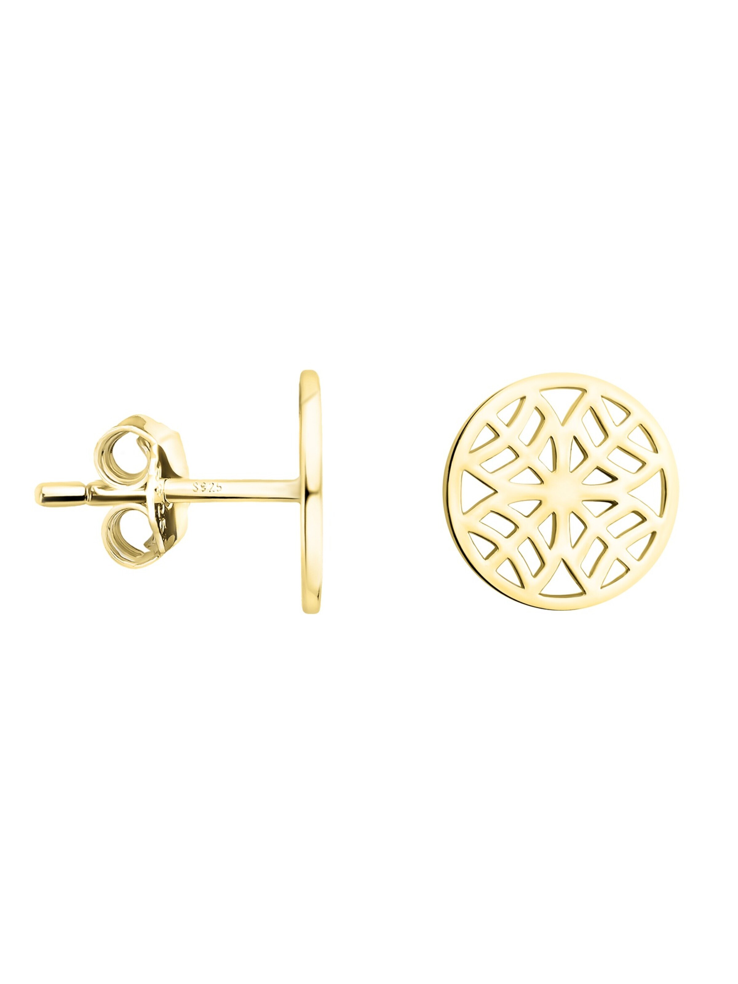 Sofia Milani Ohrringe 'Ornament Circle'‌‌‌‌‌‌ in Gold: Vorderseite