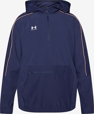 UNDER ARMOUR Sportovní bunda 'Challenger' – modrá: přední strana