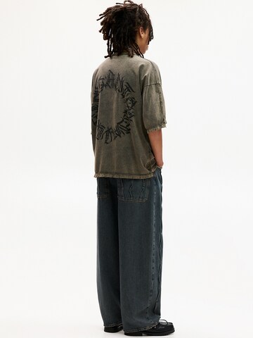 Maglietta 'STWD' di Pull&Bear in grigio