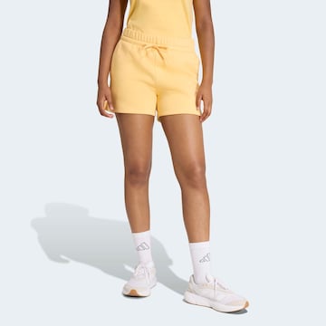 ADIDAS SPORTSWEAR Workout Pants in Yellow: front