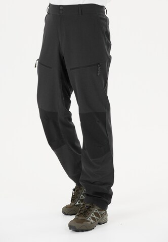 Whistler Regular Workout Pants 'Avatar' in Black: front