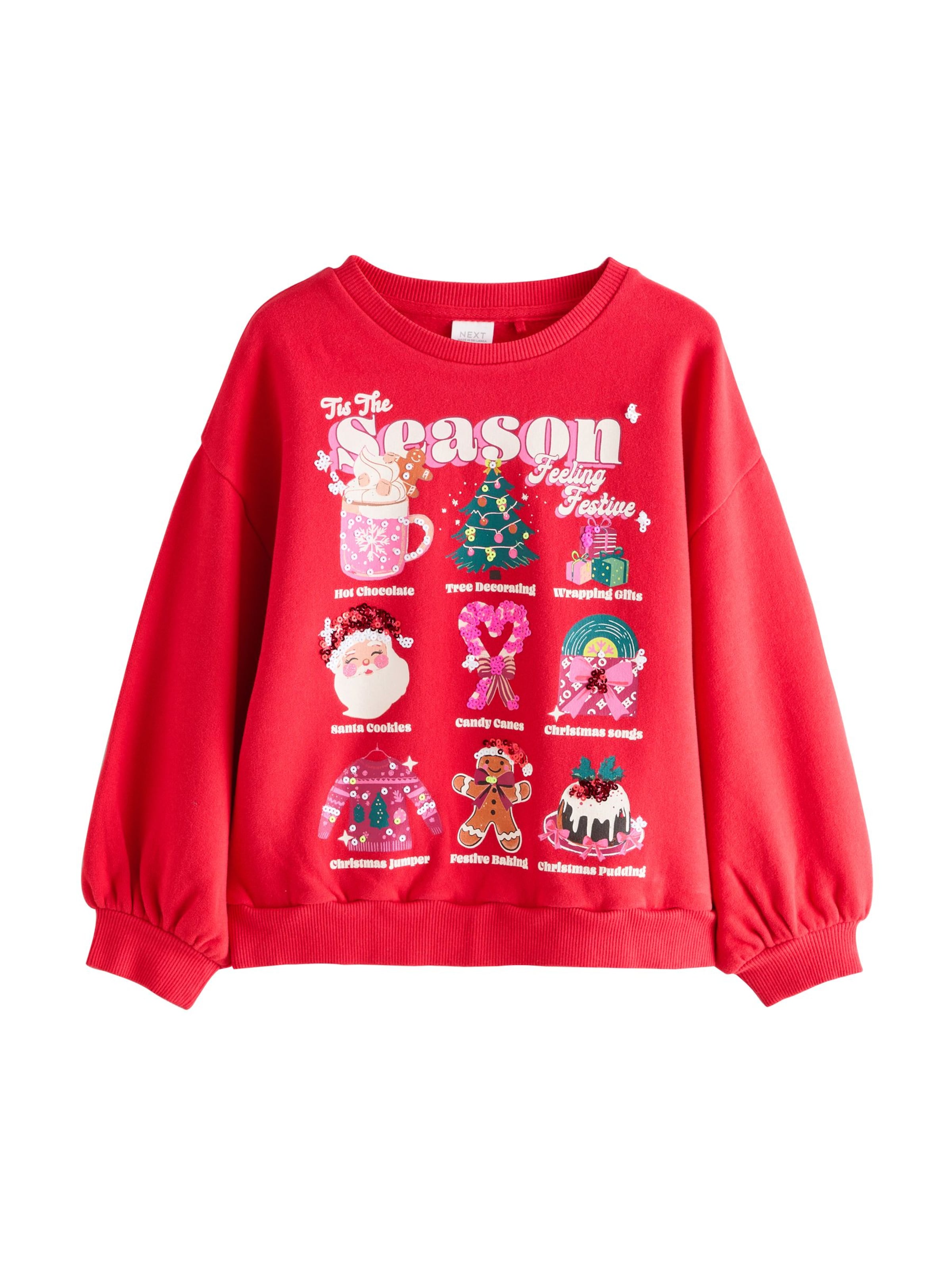 Next Sweatshirt i röd: framsida