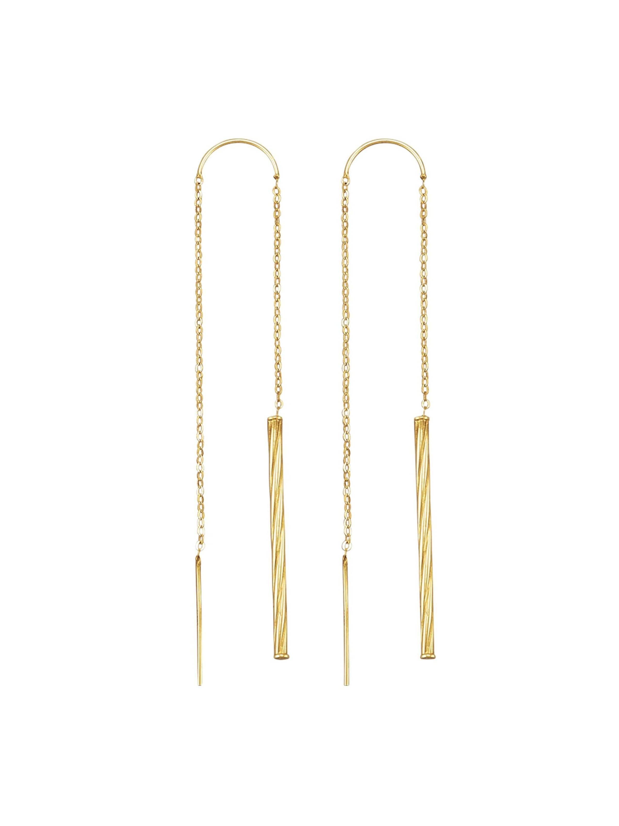 Fascination by Ellen K. Earrings in Yellow: front