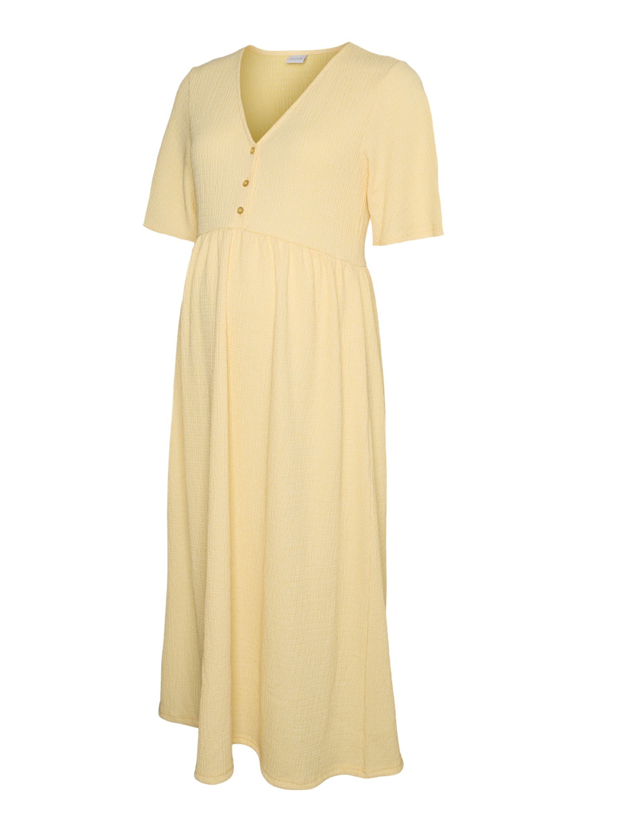 MAMALICIOUS Jurk 'MLJana' in de kleur Geel, Productweergave