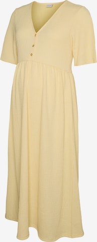 Robe 'MLJana' MAMALICIOUS en jaune : devant