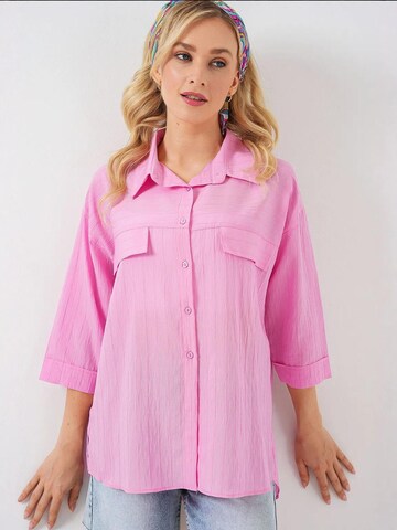 Bigdart Blouse in Pink: front