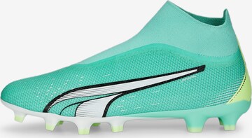 Ghete de fotbal 'Ultra Match' de la PUMA pe verde: față