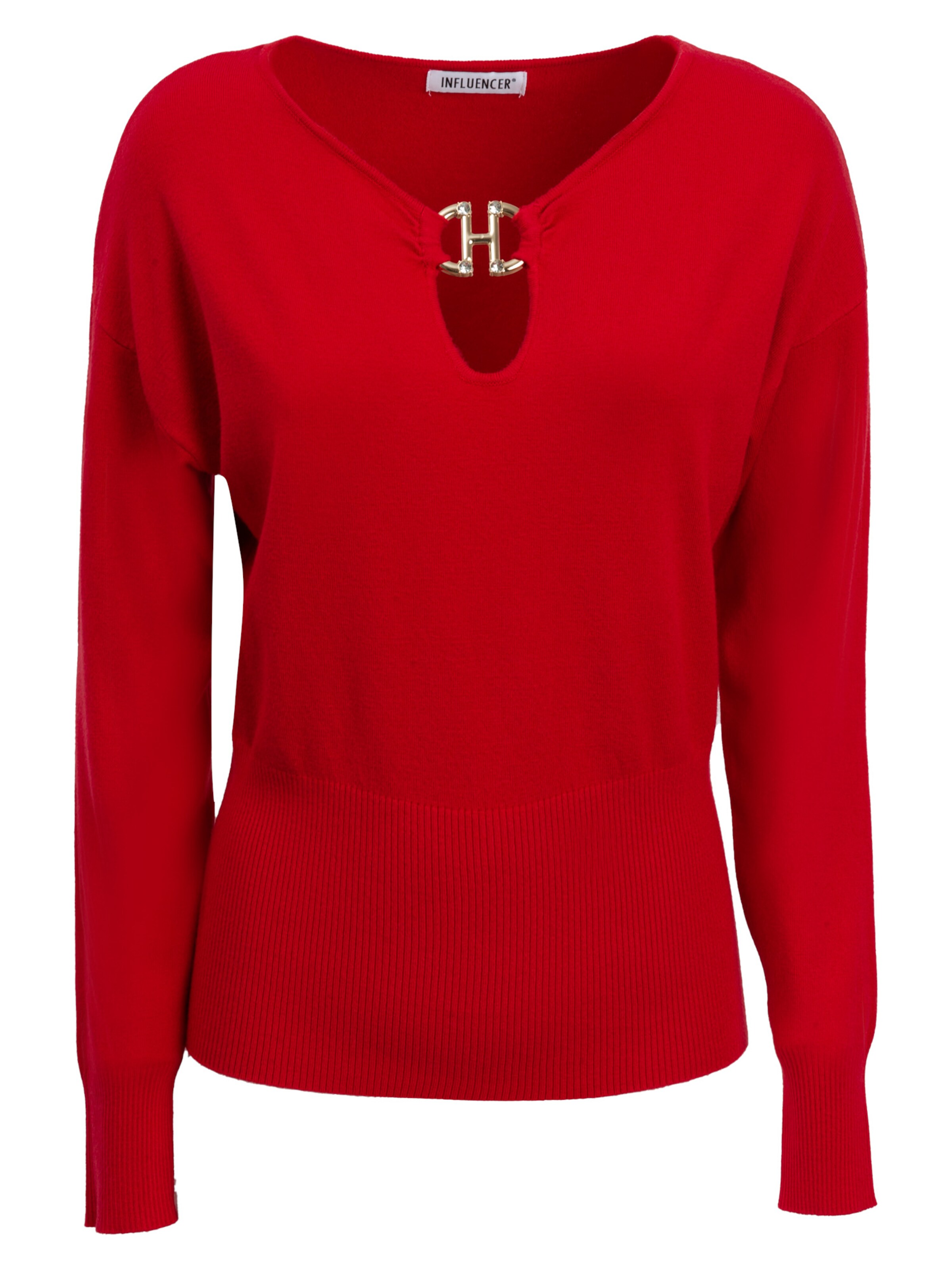 Influencer Sweter w kolorze czerwony: przód