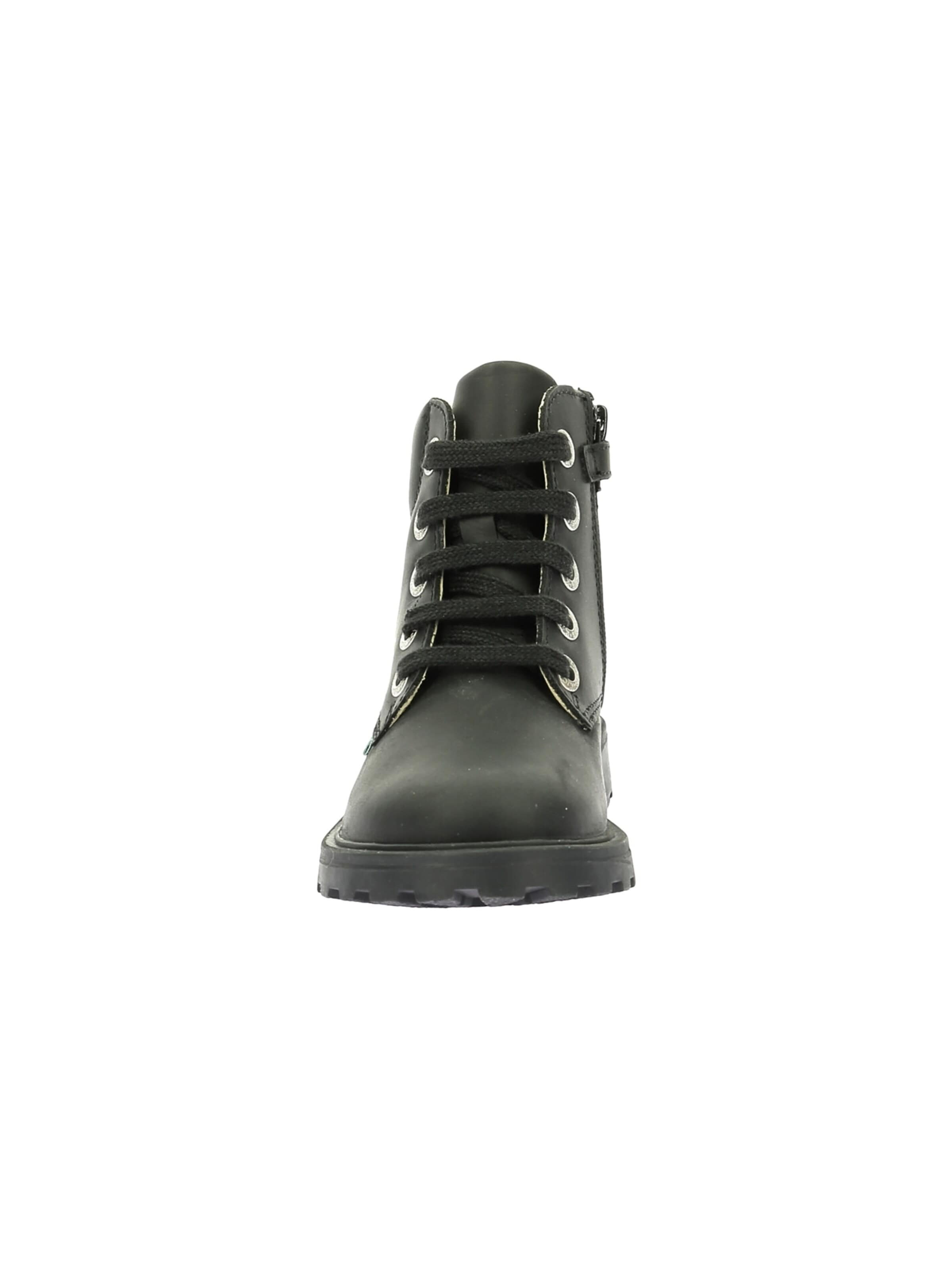 Kickers Kozaki 'Kinder-Lederstiefeletten „Kick Bluck“' w kolorze czarny