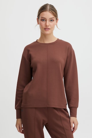 Oxmo Sweatshirt 'Pea' in Braun: predná strana