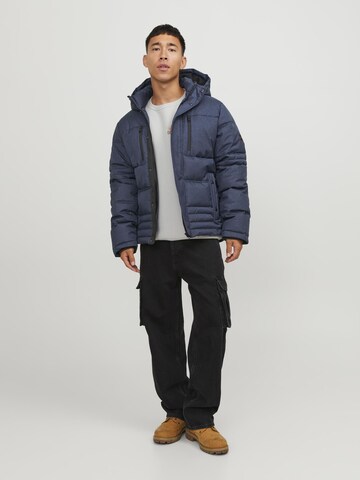 JACK & JONES Winter Jacket 'Yog' in Blue