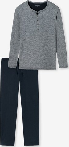 SCHIESSER Pyjama lang in Grau: predná strana