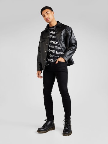 Versace Jeans Couture - Slimfit Calças chino em preto