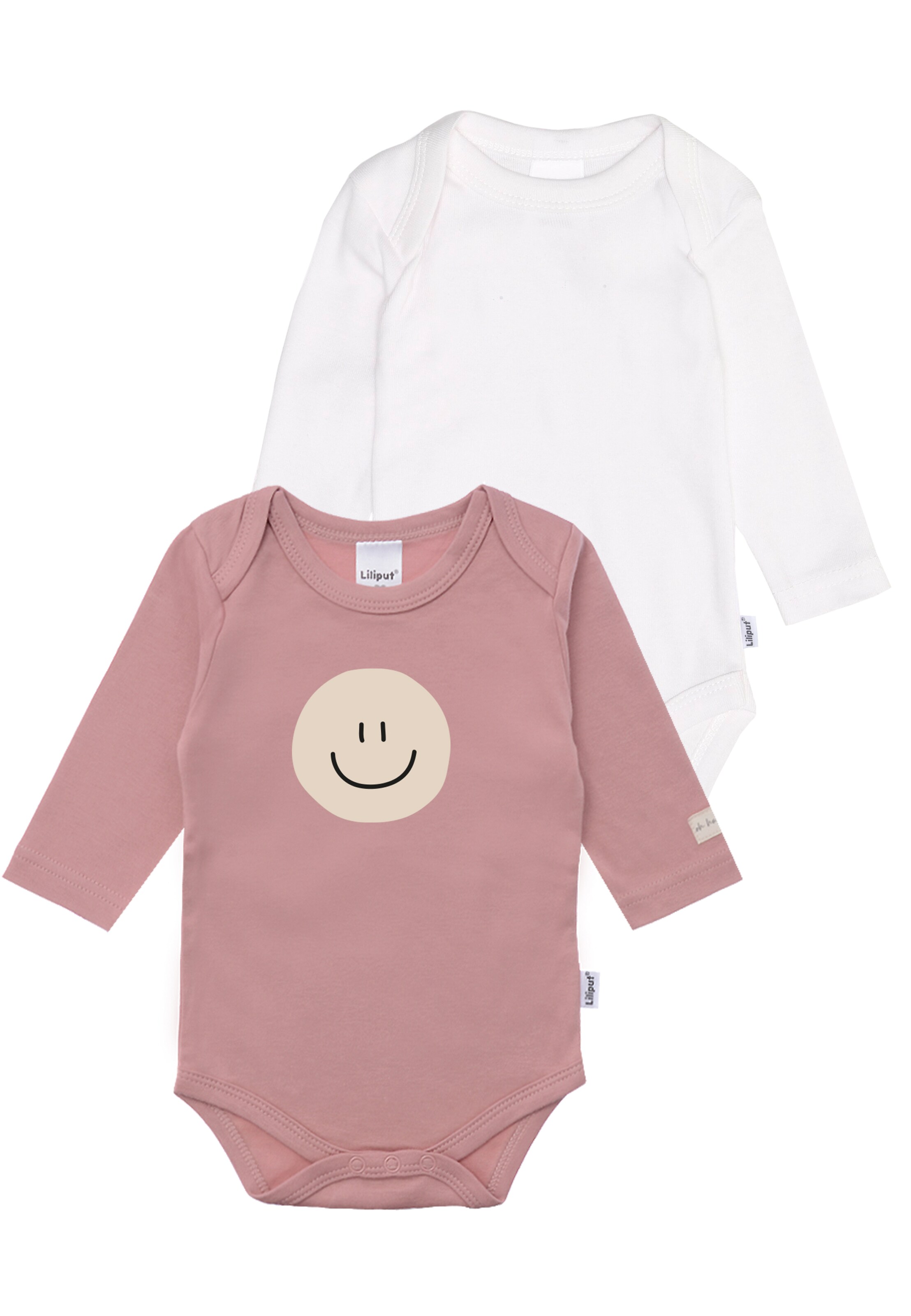 LILIPUT Baby-Body-Set 'Smiley' in Rot: Vorderseite