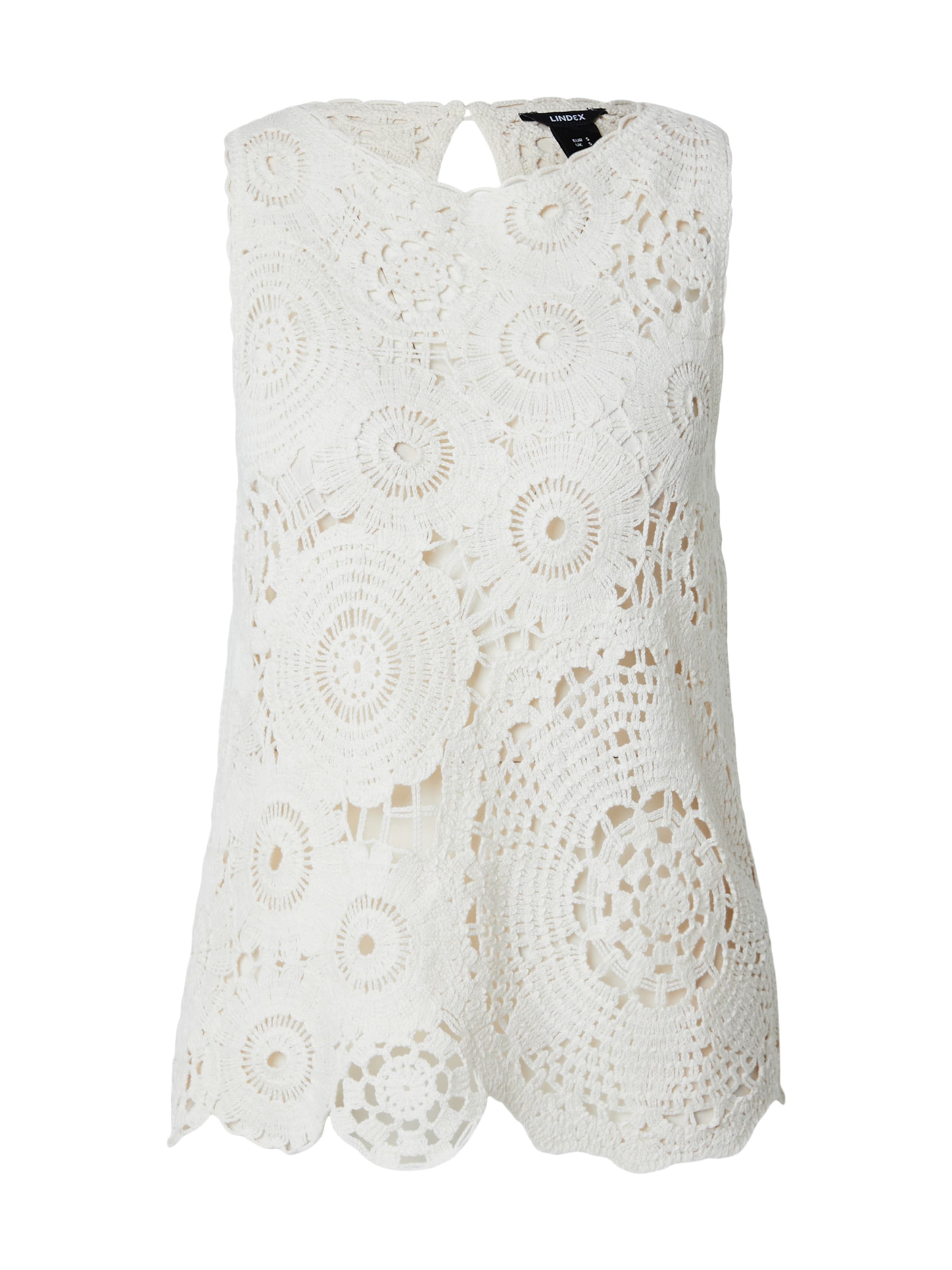 Lindex Gebreide top 'Jenna' in Beige: voorkant