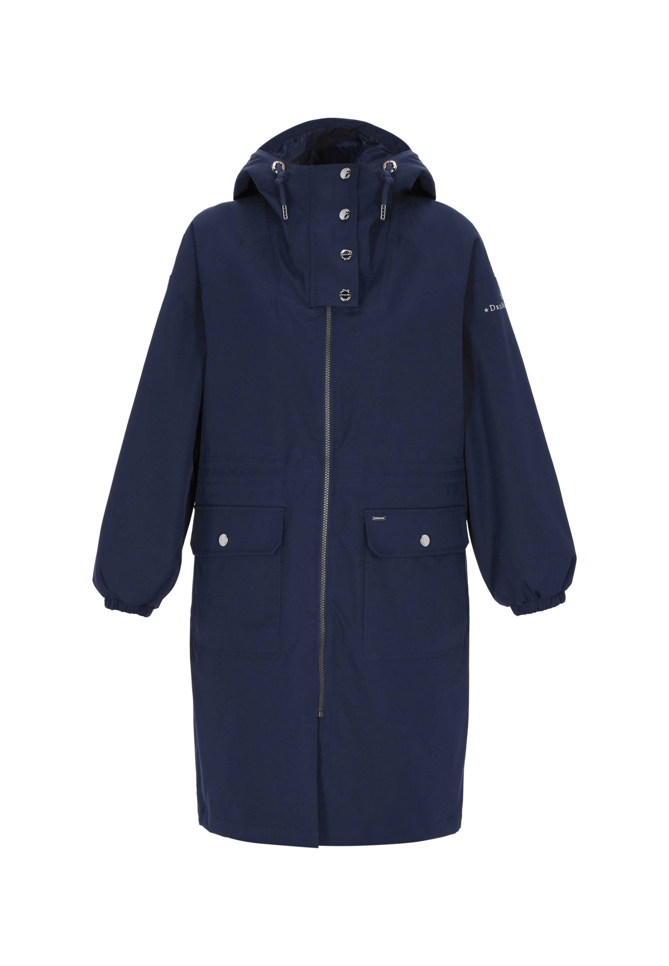 DreiMaster Klassik - Sobretudo meia-estação em azul: frente
