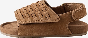 Next Open shoes in Brown: front