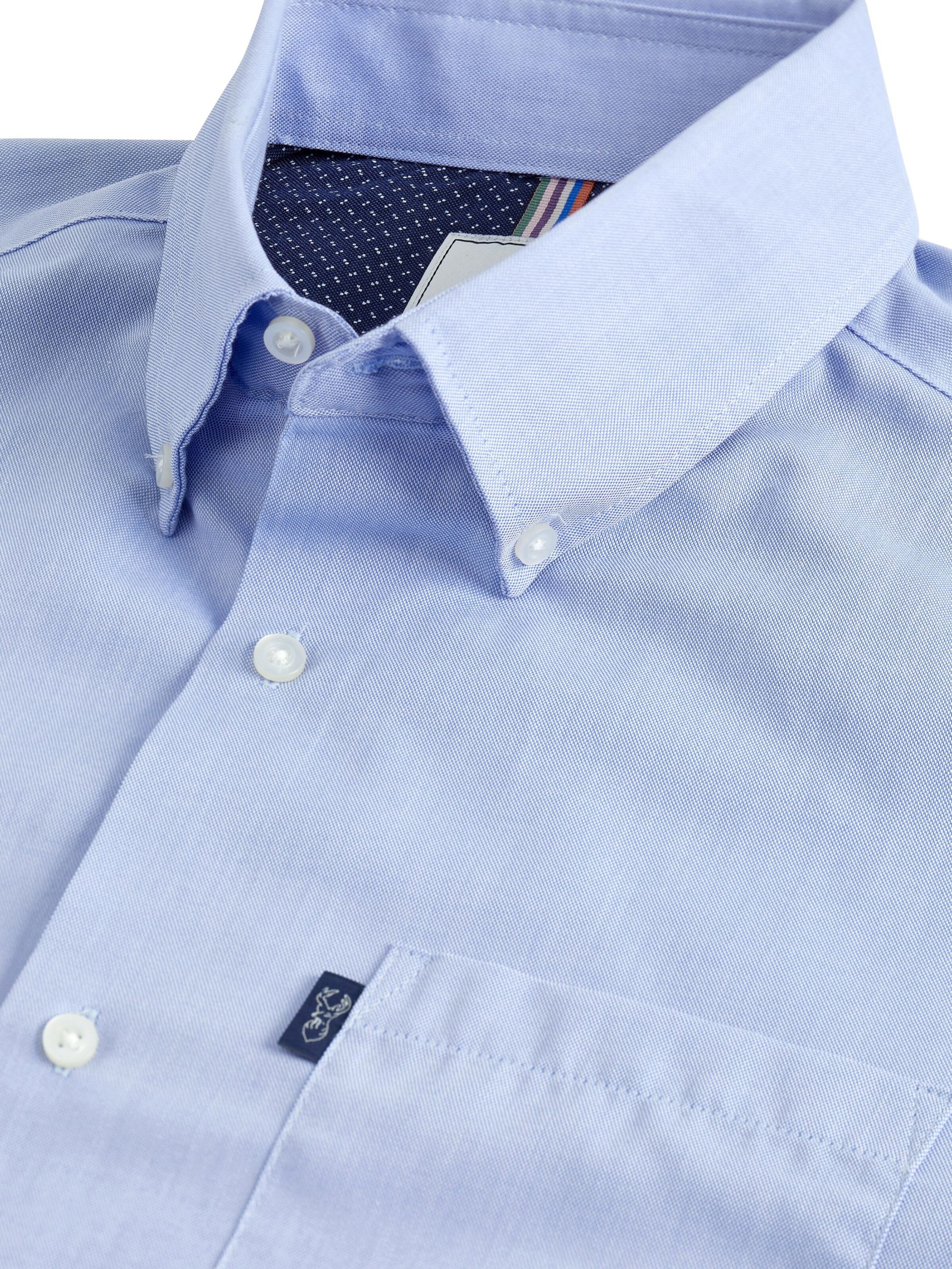 Next Slim fit Button Up Shirt in Blue