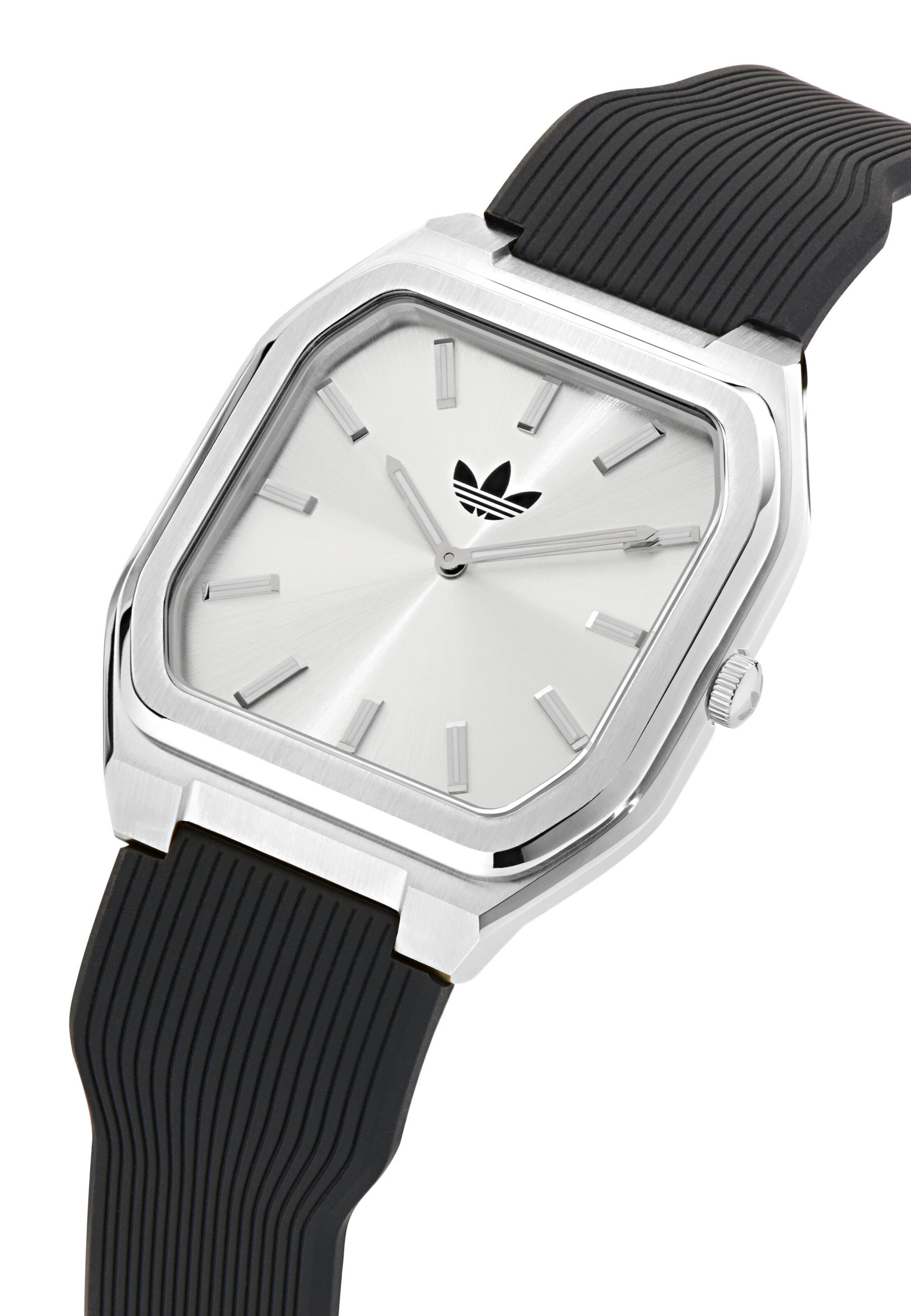 ADIDAS ORIGINALS Analoguhr 'City Tech Square' in Schwarz