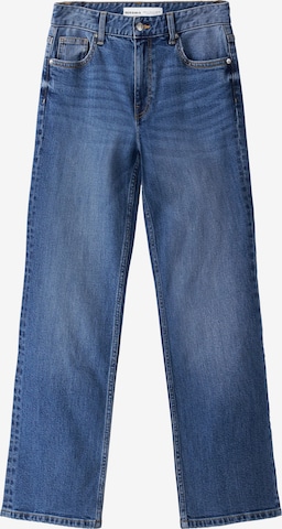 Bershka Regular Jeans in Blauw: voorkant