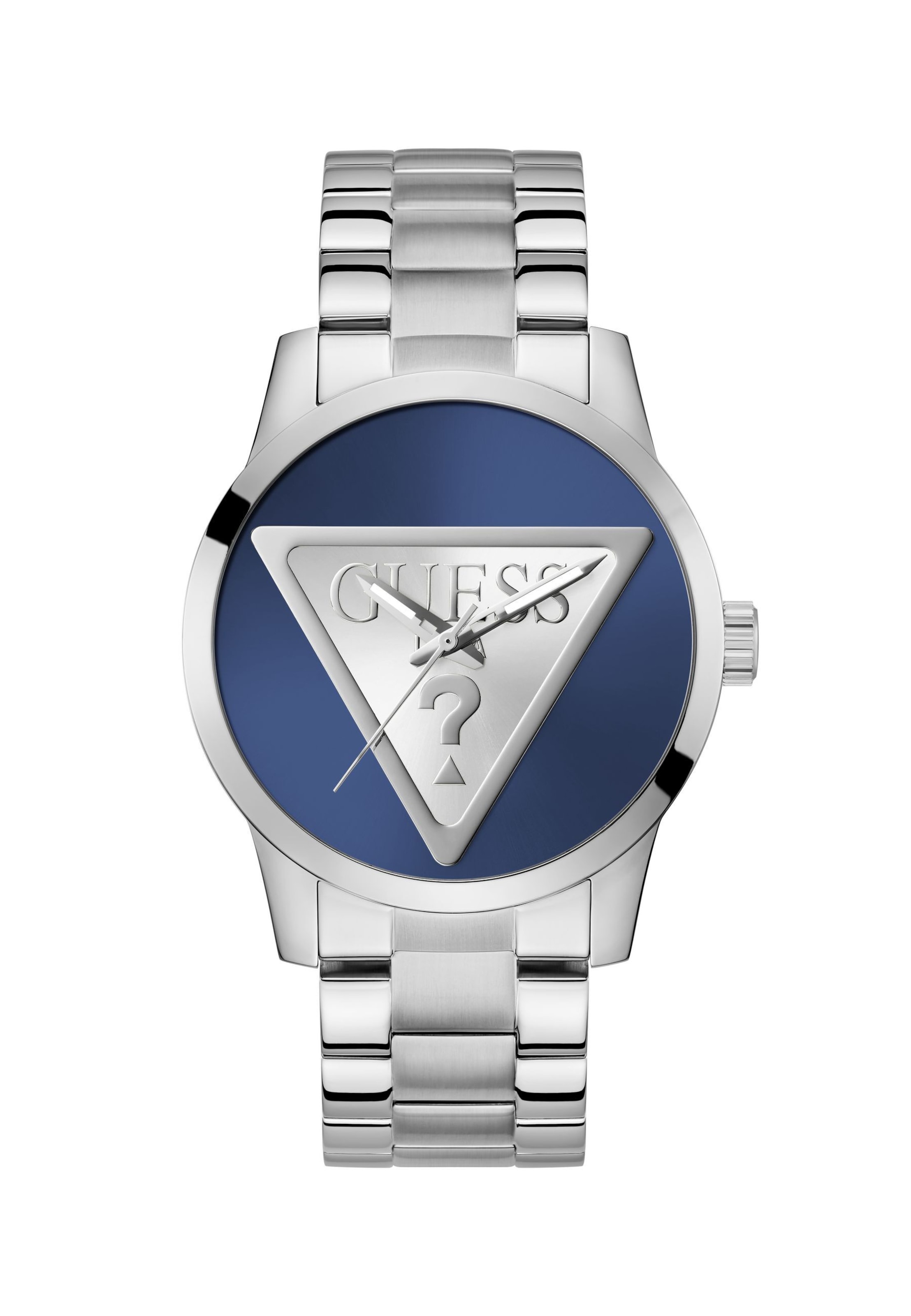 Orologio analogico 'Badge' di GUESS in argento: frontale