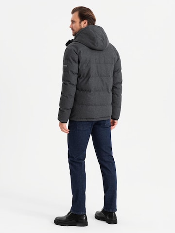 Ombre Winterjas 'OM-JAHP-0203' in Zwart