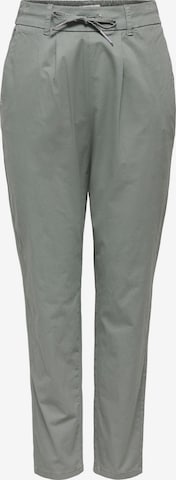 Coupe slim Pantalon à pince 'ONLPoptrash-Biana' ONLY en vert : devant