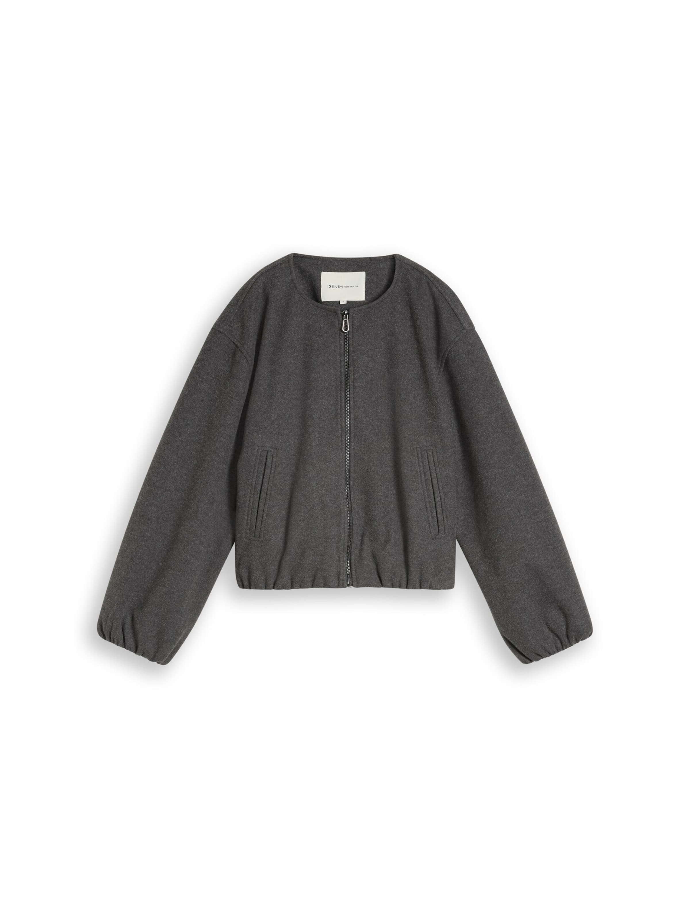 TOM TAILOR DENIM Jacke in Grau: Vorderseite