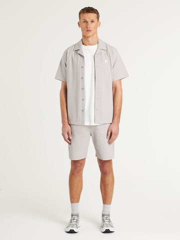 CHASIN' Regular fit Button Up Shirt 'Doby Structure' in Beige