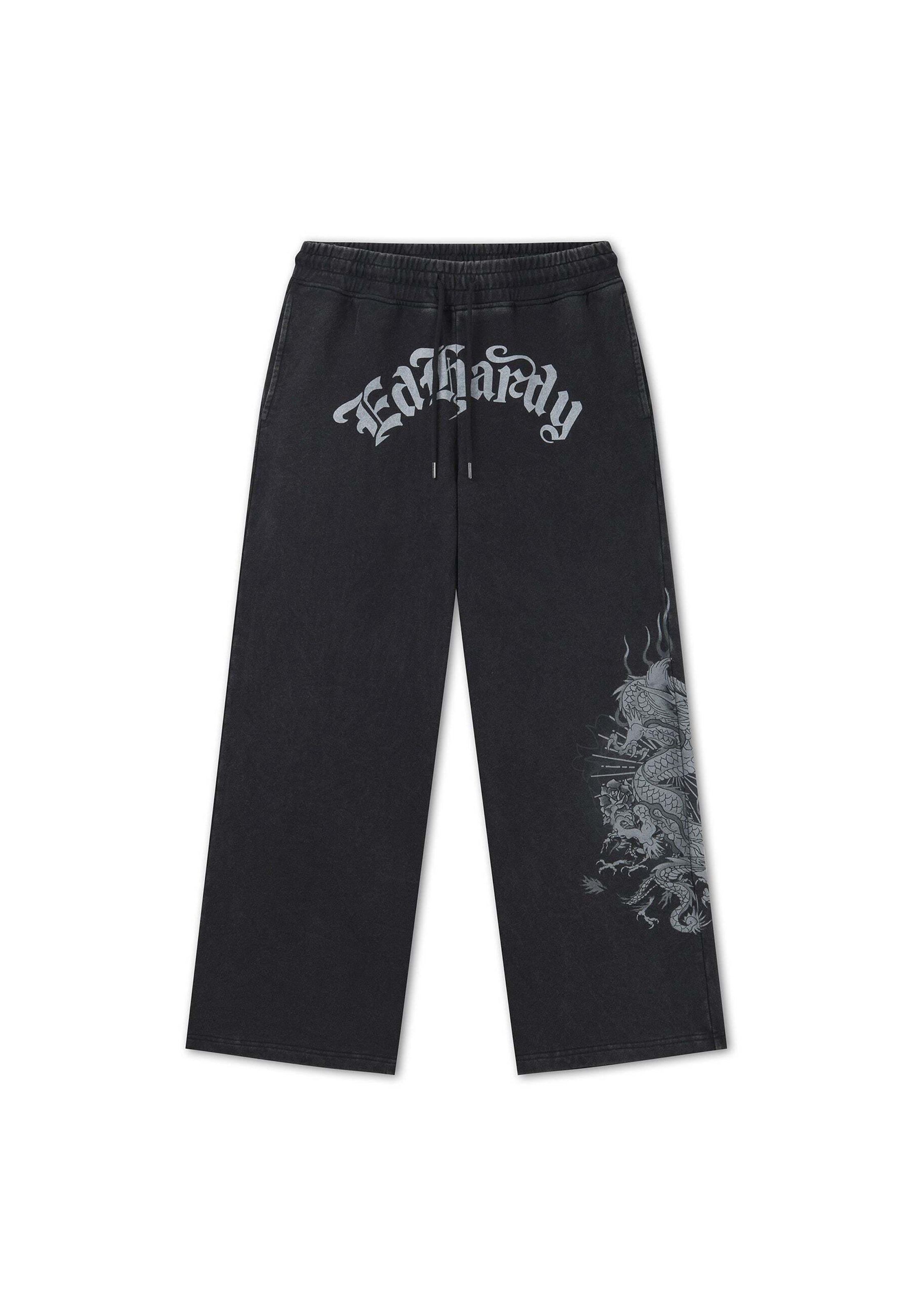 Ed Hardy Loosefit Παντελόνι σε μαύρο: μπροστά