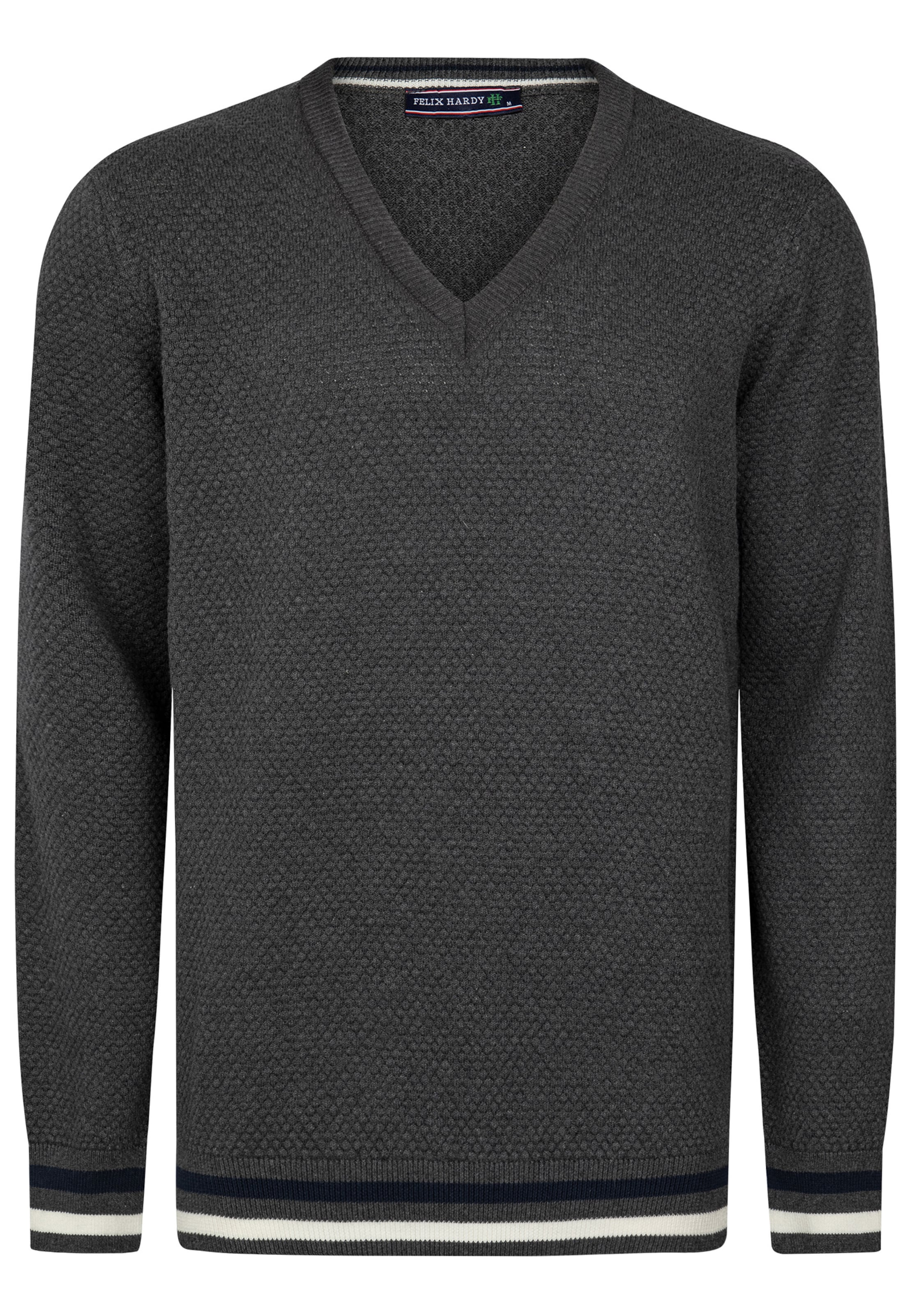 Felix Hardy Пуловер в сиво: отпред