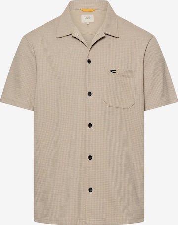 CAMEL ACTIVE Kurzarmhemd mit Brusttasche in Beige: Vorderseite