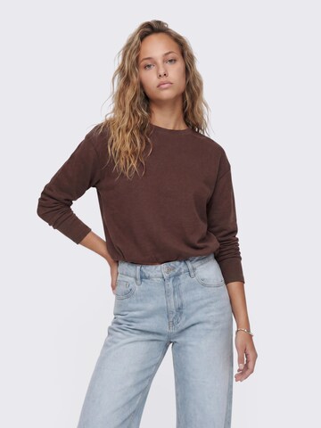 Sweat-shirt 'Penny' studioselect en marron : devant