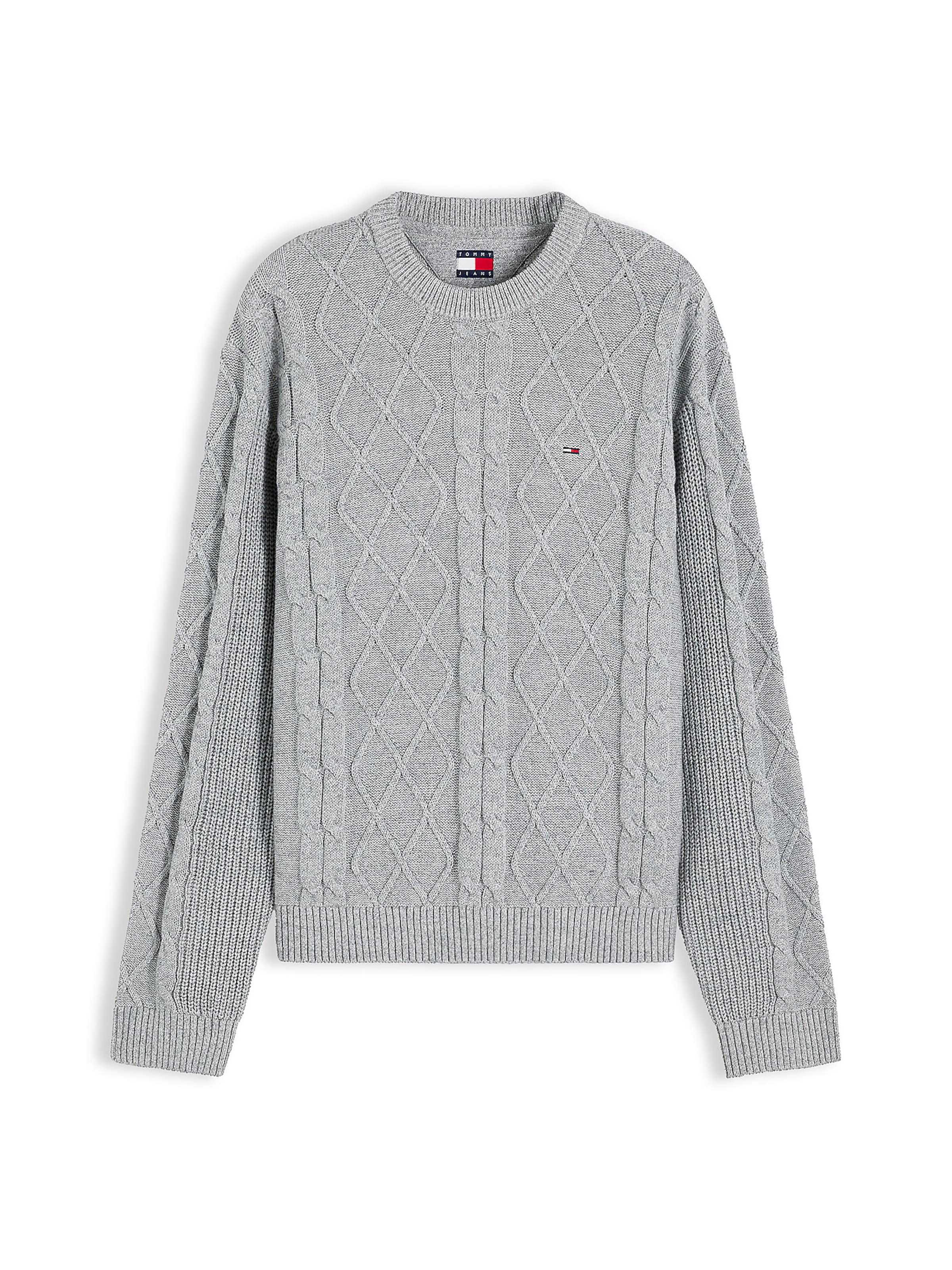 Tommy Jeans - Jersey en gris: frente