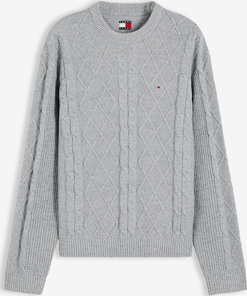 Tommy Jeans Trui in Grijs: voorkant