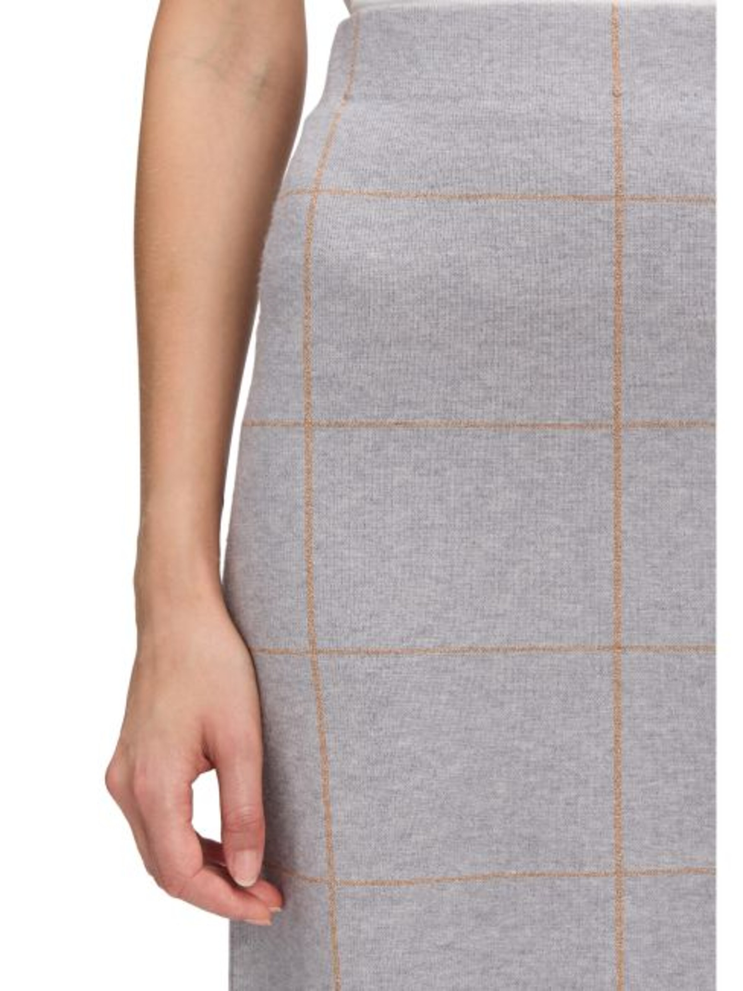 Betty Barclay Strickrock mit Jacquard in Grau