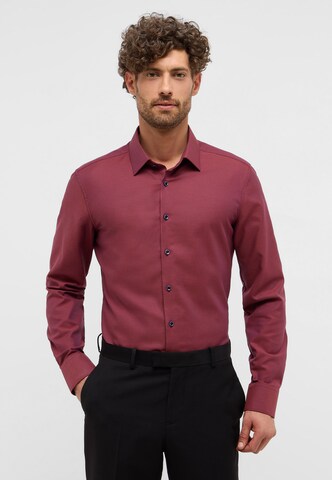 ETERNA Slim fit Business shirt in Red: front