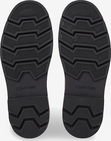 Calvin Klein Šnurovacie čižmy - Čierna