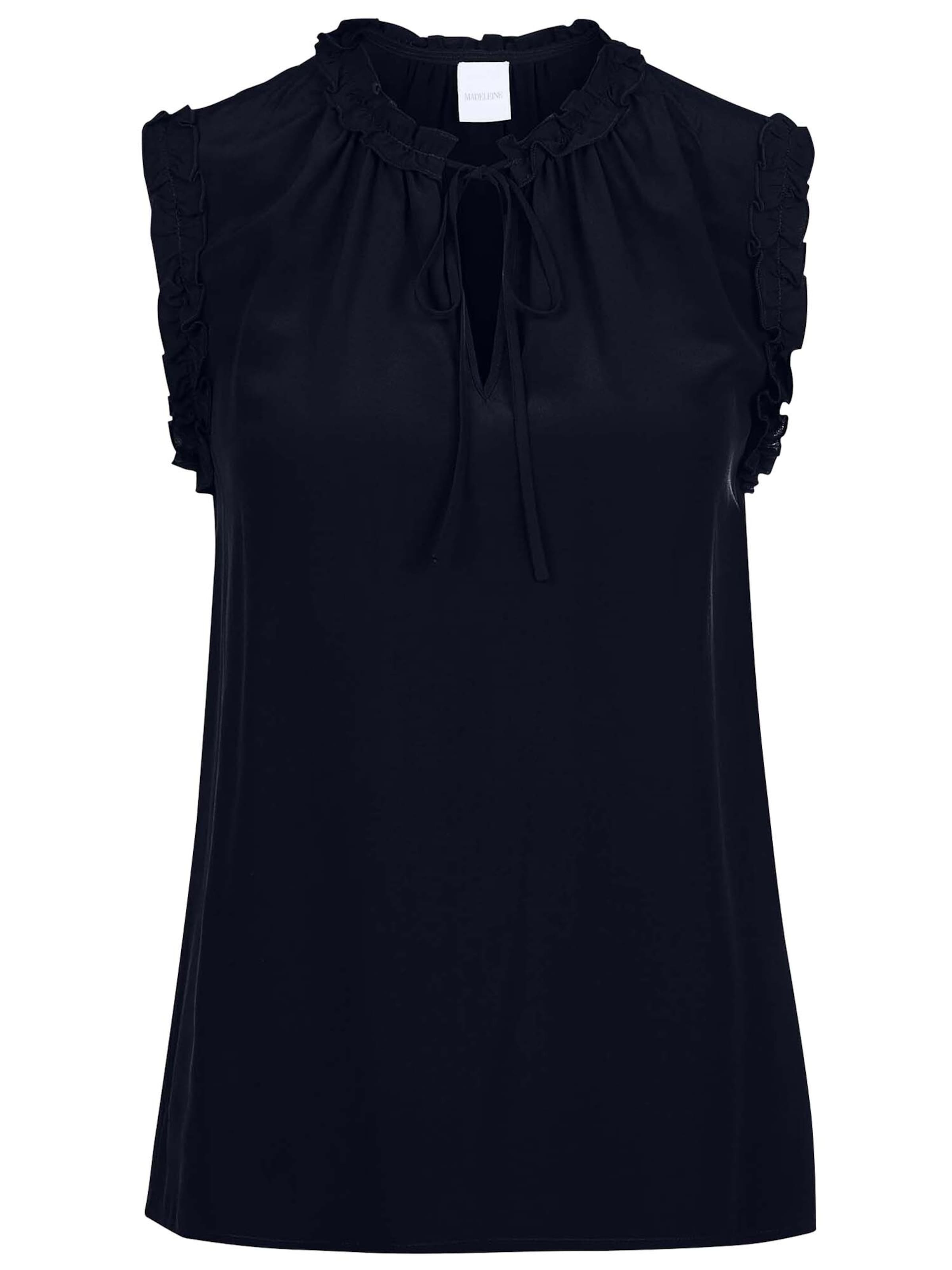 MADELEINE Blusentop in Blau: Vorderseite