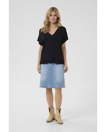 Pull-over 'Maru' Cream en noir