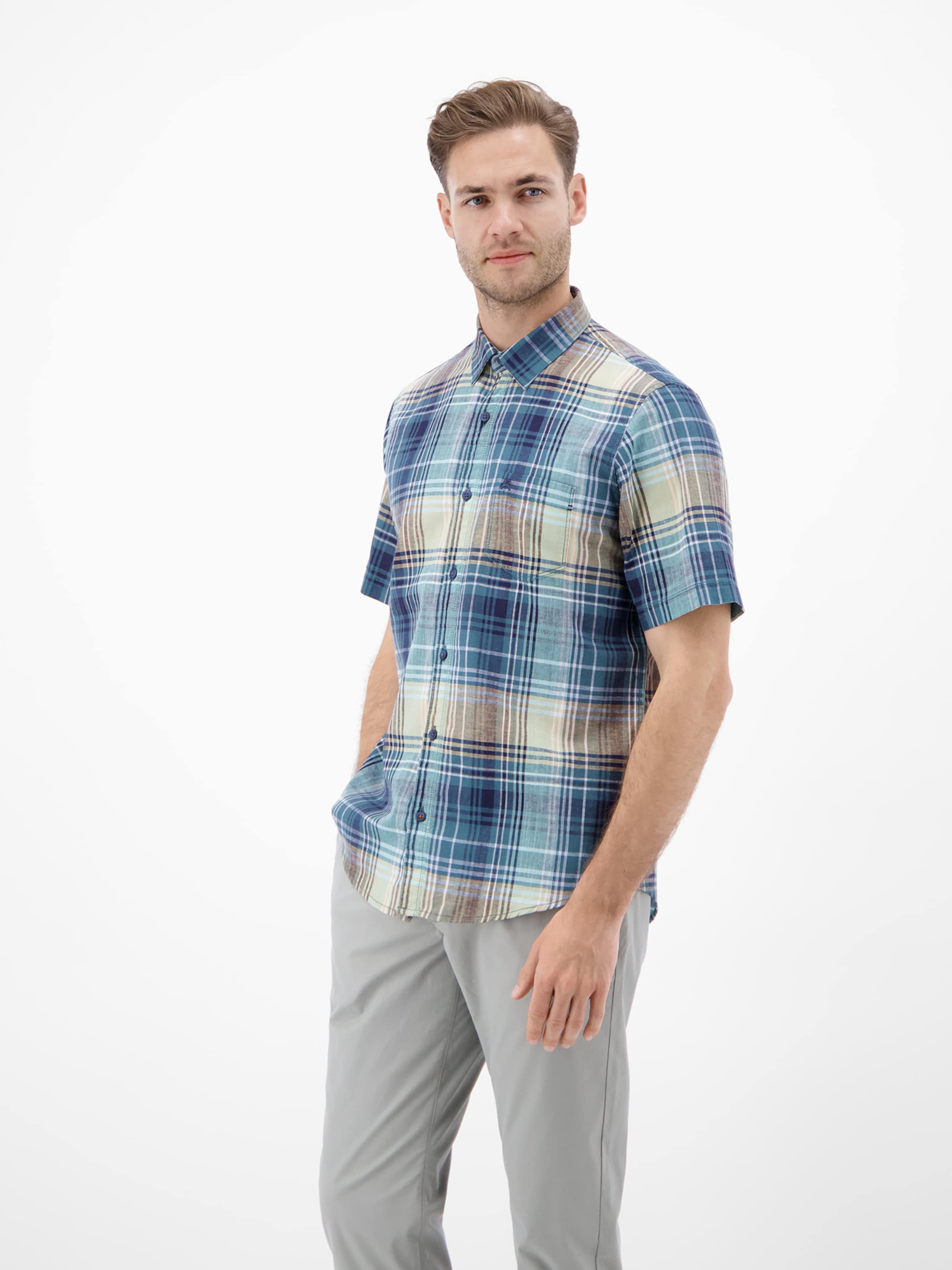 LERROS Regular fit Overhemd in Groen