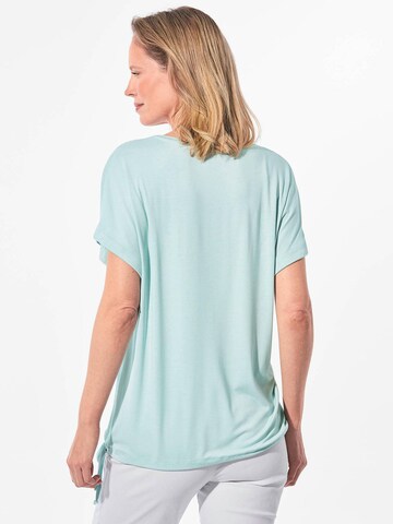 Goldner Shirt in Blau